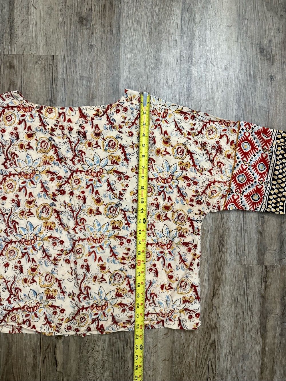 Pure Jill • J. Jill • Organic Cotton Kalamkari Boatneck Kimono Top - Picture 8 of 12